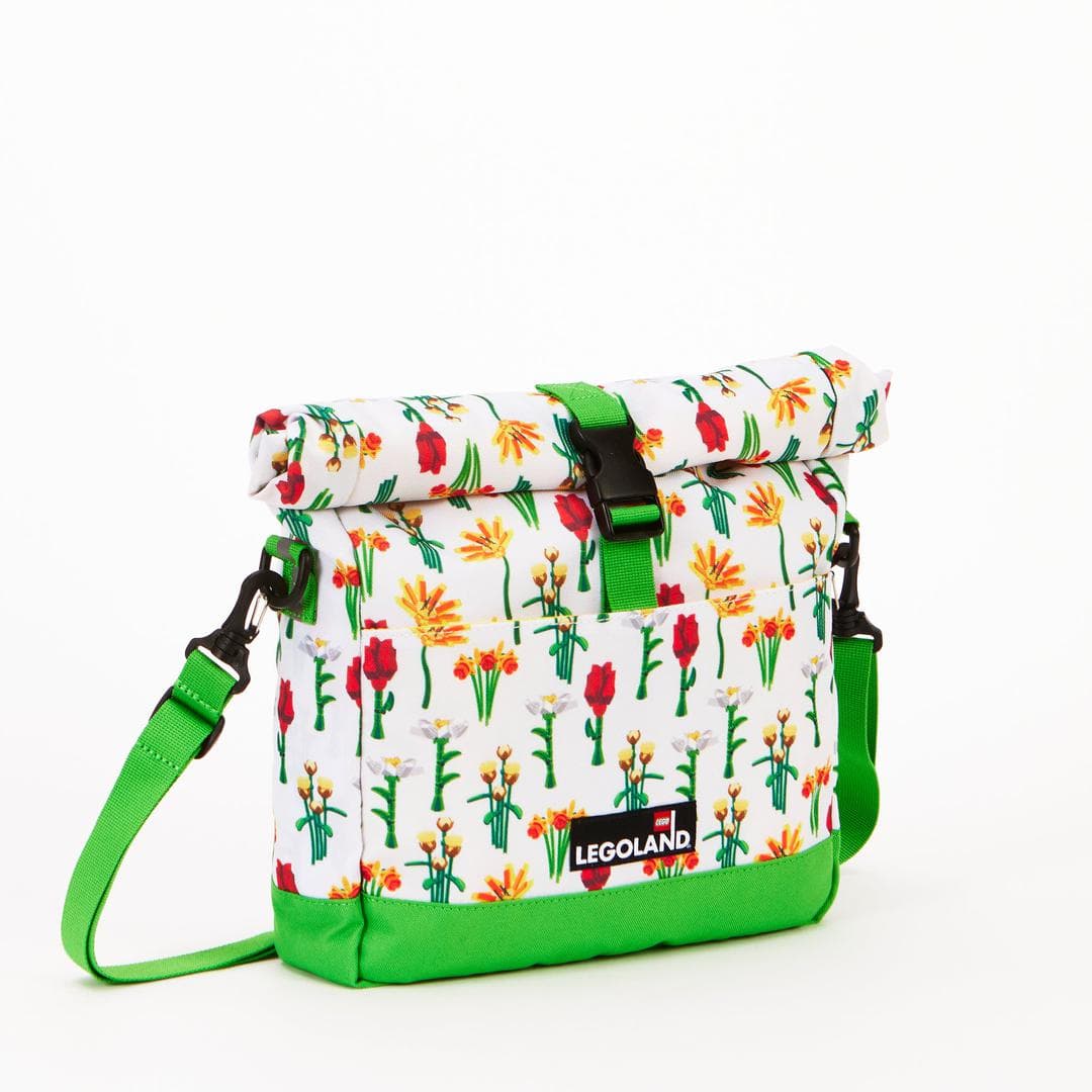 Flower Roll Top Crossbody