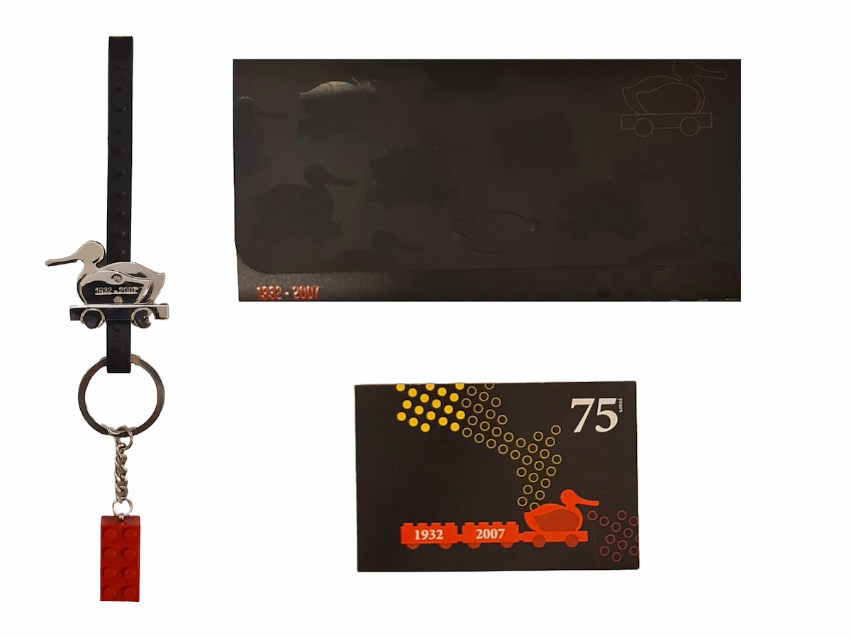 JUBILÆUM 1932 - 2007 Anniversary Key Chain - Duck on a Leather band