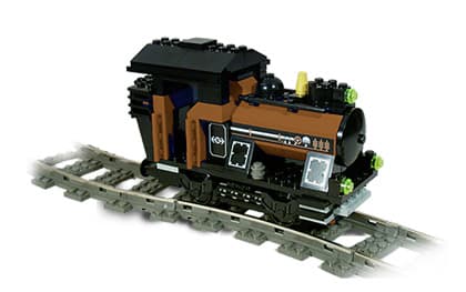 Small Train Engine Brown