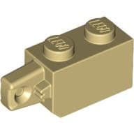 Hinge Brick 1 x 2 Locking with 1 Finger Vertical End