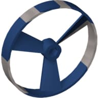 Large Figure Spinner / Propeller without Code, Marbled Pearl Light Gray Pattern (Rhotuka)