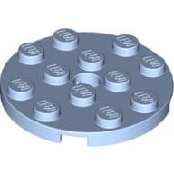 Plate Round 4 x 4 with Pin Hole