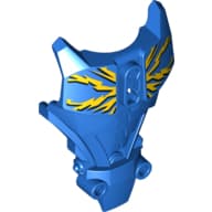 Large Figure Torso Cover, Armor with Yellow Lightning Bolts Print (Surge)