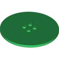 Plate Special Round 8 x 8 with 2 x 2 Center Studs with Groove