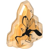 Rock 1 x 2 Crystal Stepped with Mosquito Print