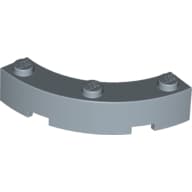 Brick Round Corner 4 x 4 Macaroni Wide with 3 Studs