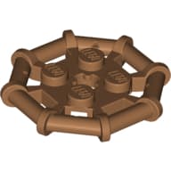 Plate Special 2 x 2 with Bar Frame Octagonal, Reinforced, Completely Round Studs