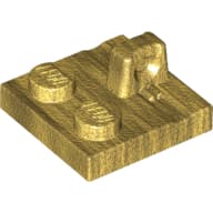 Hinge Plate 2 x 2 Locking with 1 Finger on Top