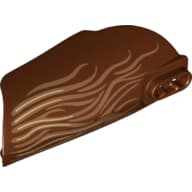 Large Figure Limb Cover, Armor with Ball Joint Socket and 2 Holes with Medium Nougat Fur Print