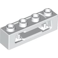 Launcher, Brick Special 1 x 4 with Inside Clips (Disk Shooter) with Recessed Center 2 Studs
