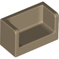 Panel 1 x 2 x 1 with Rounded Corners and 2 Sides