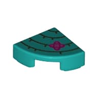 Tile Round 1 x 1 Quarter with Cactus print