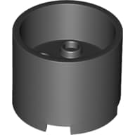 Brick Round 3 x 3 x 2 Recessed Center with 2 x 2 Studs and Axle Hole