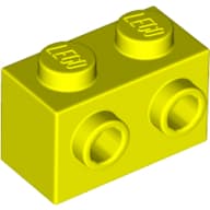 Brick Special 1 x 2 with 2 Studs on 1 Side