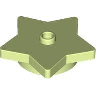 Plate Special 5-Point Star 4 x 4 2/3 with One Stud