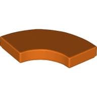 Tile 2 x 2 Curved, Macaroni