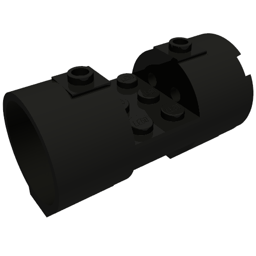 Cylinder 3 x 6 x 2 2/3 Horizontal Solid Studs