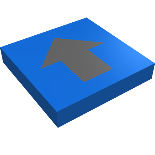 Tile 2 x 2 with Black Wide Arrow Print