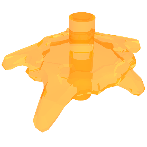 Wave / Power Burst / Flame, Shield Small with Bar Ends