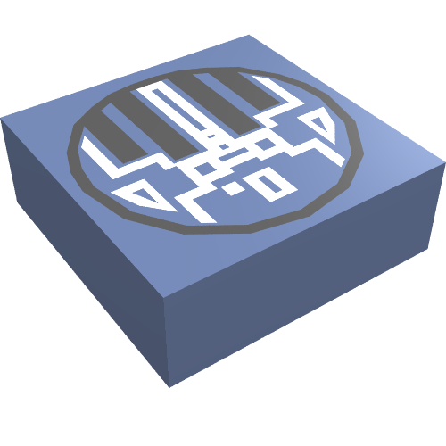 Tile 1 x 1 with Hatch Print