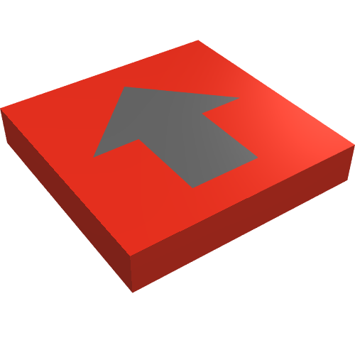 Tile 2 x 2 with Black Wide Arrow Print