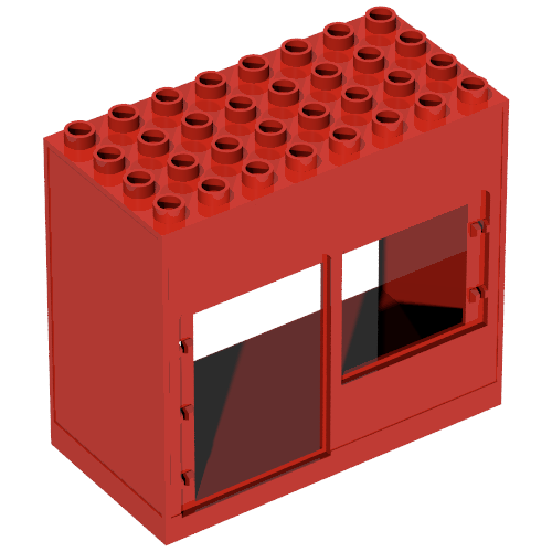 Duplo Building 4 x 8 x 6 with Front Door and Window