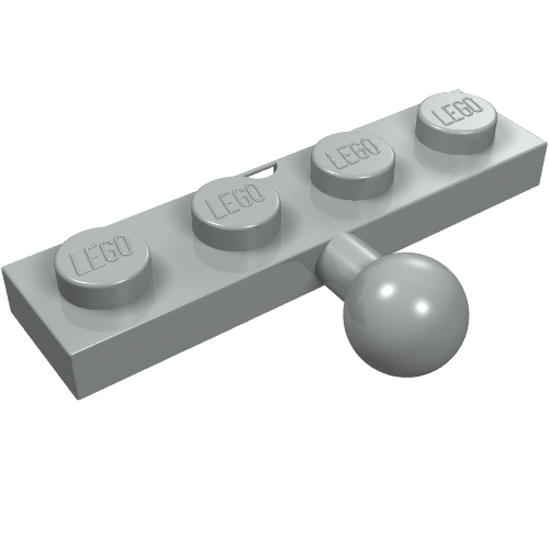 Plate Special 1 x 4 with Towball