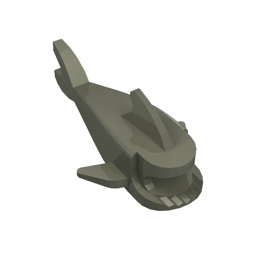 Animal Body Part, Shark Body, without Bottom Tube