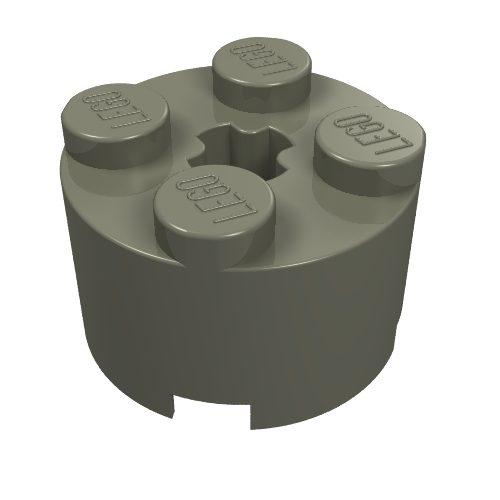 Brick Round 2 x 2 with Axle Hole
