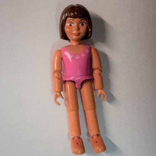 Belville Figure Articulated Elbows, Child, Female, Brown Hair, Dark Pink Swimsuit