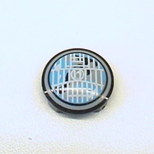 Plate Round 2 x 2 with Rounded Bottom and Headlight Print