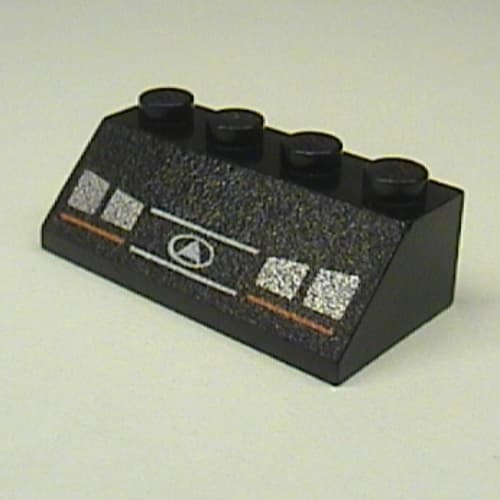 Slope 45° 2 x 4 with Headlights 2 Print