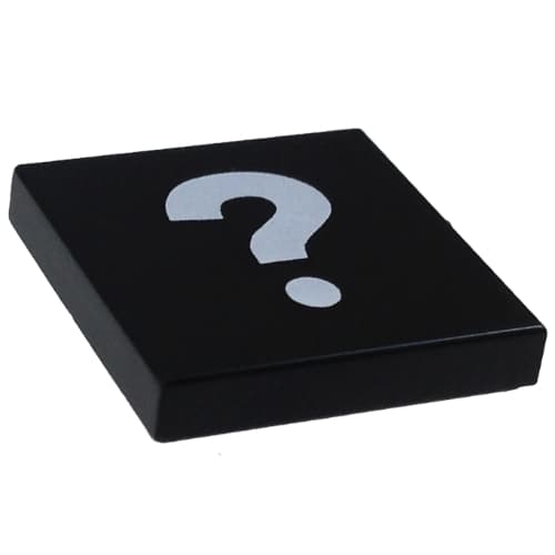 Tile 2 x 2 with White Question Mark Print