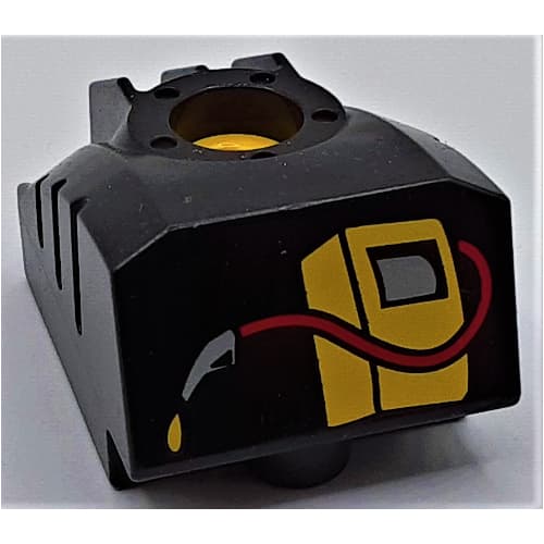Duplo Toolo MyBot Engine Program Brick with Yellow Gas / Petrol / Fuel Pump Print