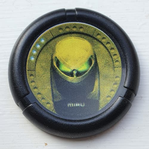 Large Figure Throwing Disk, Bionicle Mask Miru Print