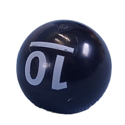 Technic Ball Joint with White '10', Halter Weight print