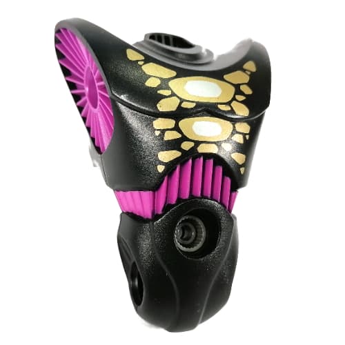 Large Figure Torso, Purple Sockets and Waist, with Gold and White Chest print (Gorm)