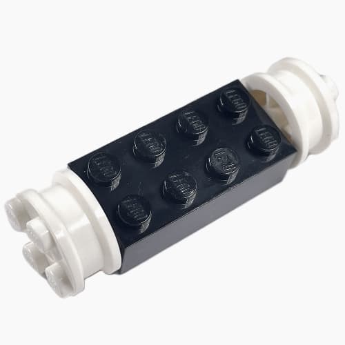 Brick Special 2 x 4 with Wheels, Freestyle White