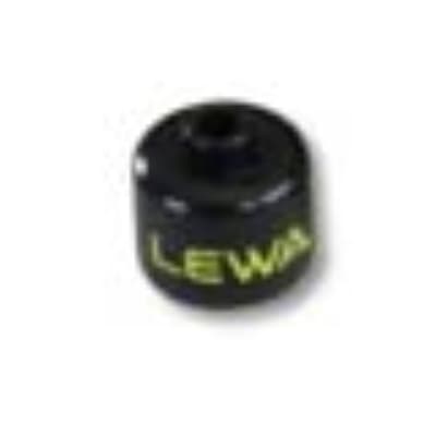Pen Bead, Round Large, Curved Edges / Cylinder with 'LEWA' Print