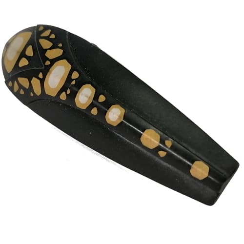 Large Figure Shield, 2 x 12 x 3 with Axle with Gold/Silver Spots print