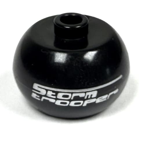 Pen Bead, Round Orb with 'Stormtrooper' Print