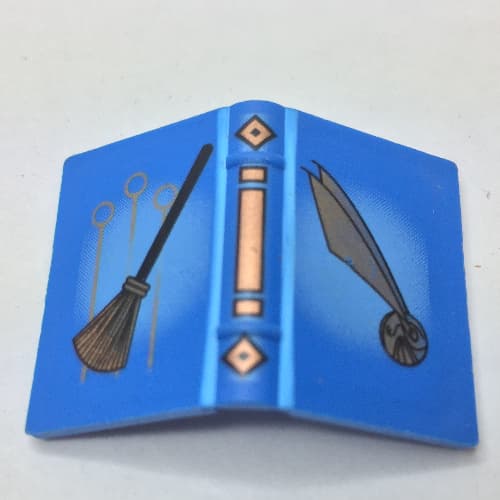 Book 2 x 3 with Quidditch Broom and Golden Snitch Print