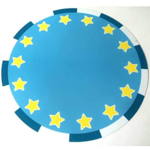 Duplo Playmat, Circus Ring with Yellow Stars Print