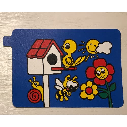 Duplo Slide Bird House, Bird, Flower and Insects Print