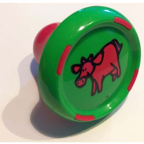 Music Builder Sound Plug with Red Base and Red Cow Print