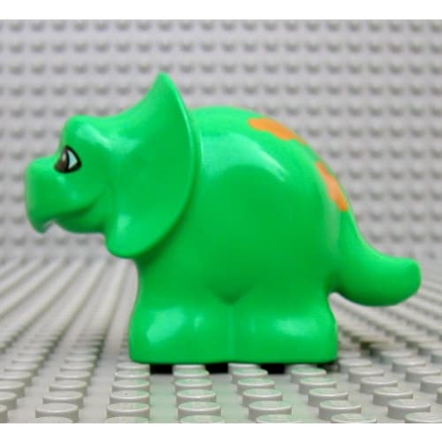 Duplo Dinosaur Triceratops Baby with Brown Spots Print