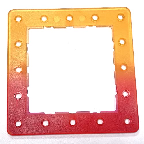 Clikits Frame, Square with 5 x 5 Holes Arrangement, Marbled Dark Pink Pattern