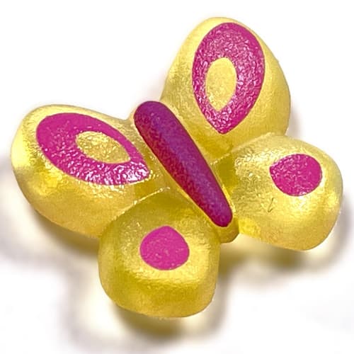 Clikits Icon, Butterfly 2 x 2 with Pin, Purple Body & Dark Pink Wings Print