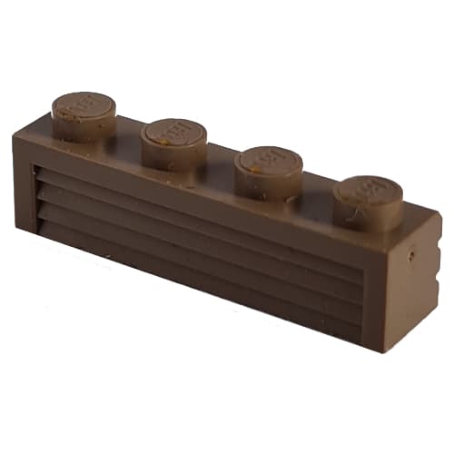 Modulex Brick 1 x 4 with Horizontal Grooves