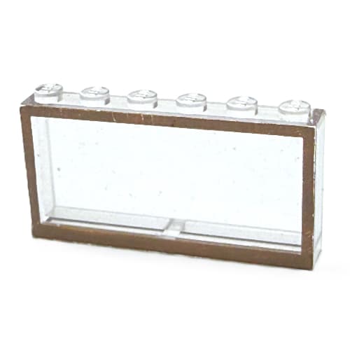 Modulex Window 1 x 6 x 3 with Brown Border Print